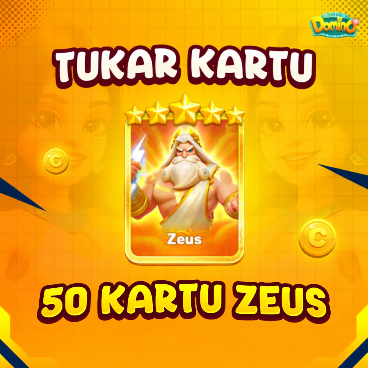 50B Tukar Kartu Zeus